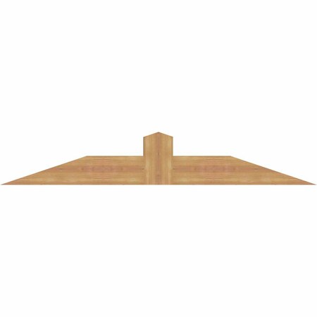Ekena Millwork Portland Smooth Timber Gable Bracket, Western Red Cedar, 60"W x 10"H x 3 1/2"D x 5 1/2"F, 4/12 Pitch GBW060X10X0406POR00SWR
